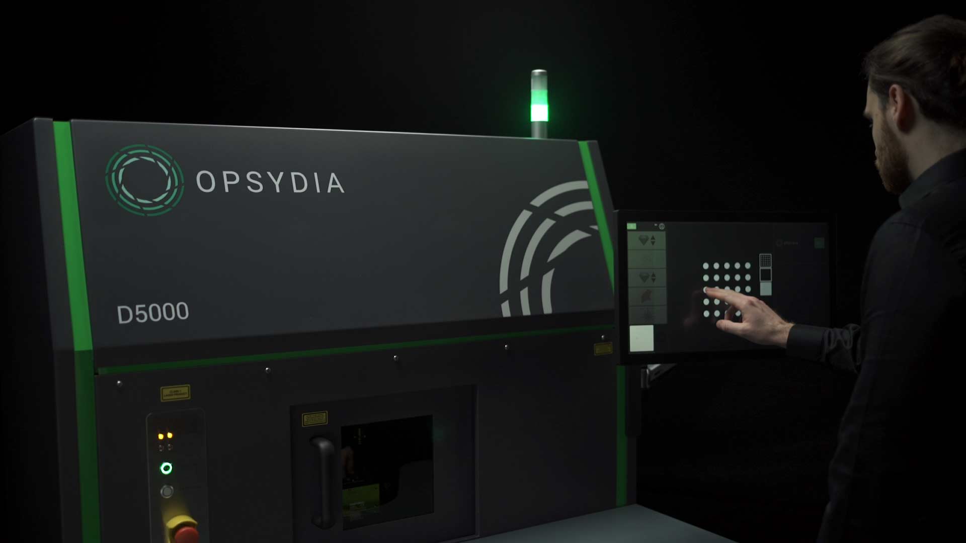 Using the Opsydia System with a touch-screen computer interface